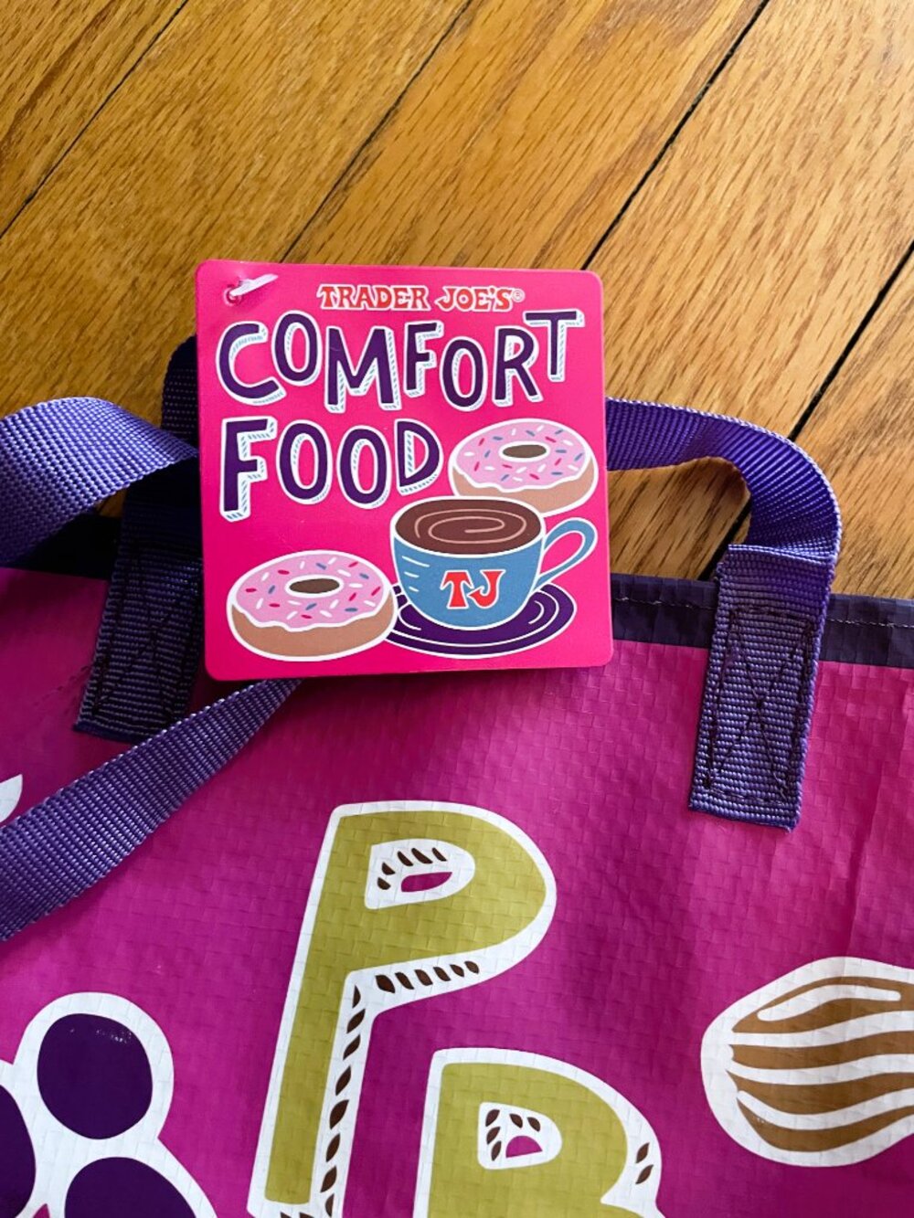 NWT Trader Joe's Magenta Pink Limited Edition LG Tote w/ PBJ & Mac Tote - Picture 14 of 16